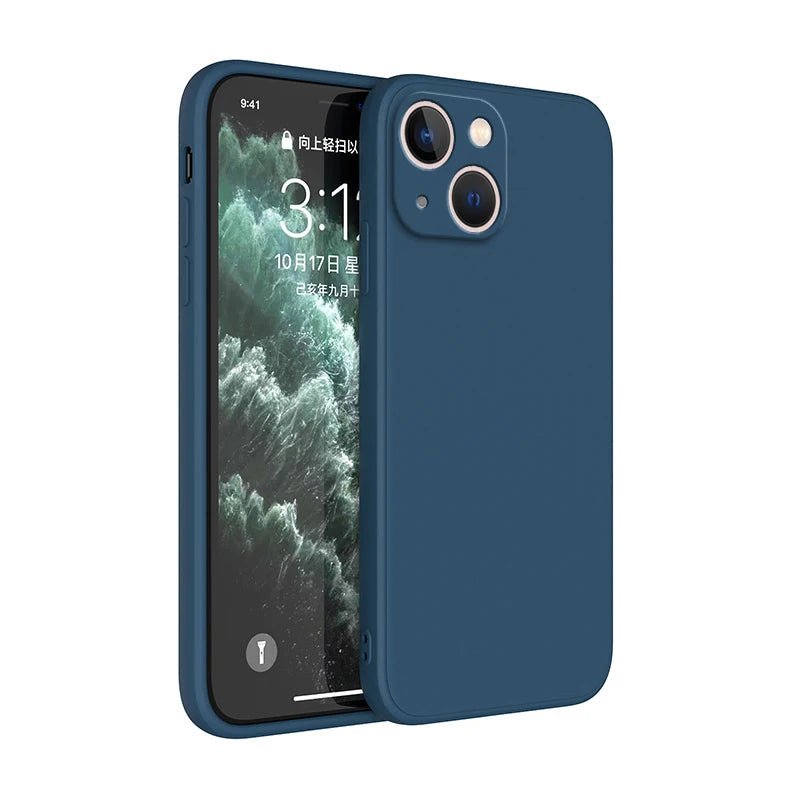 Square Liquid Silicone Phone Case – Full Coverage Shockproof Camera Protective Cover - Onlytenbucks.com