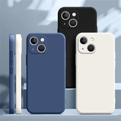 Square Liquid Silicone Phone Case – Full Coverage Shockproof Camera Protective Cover - Onlytenbucks.com