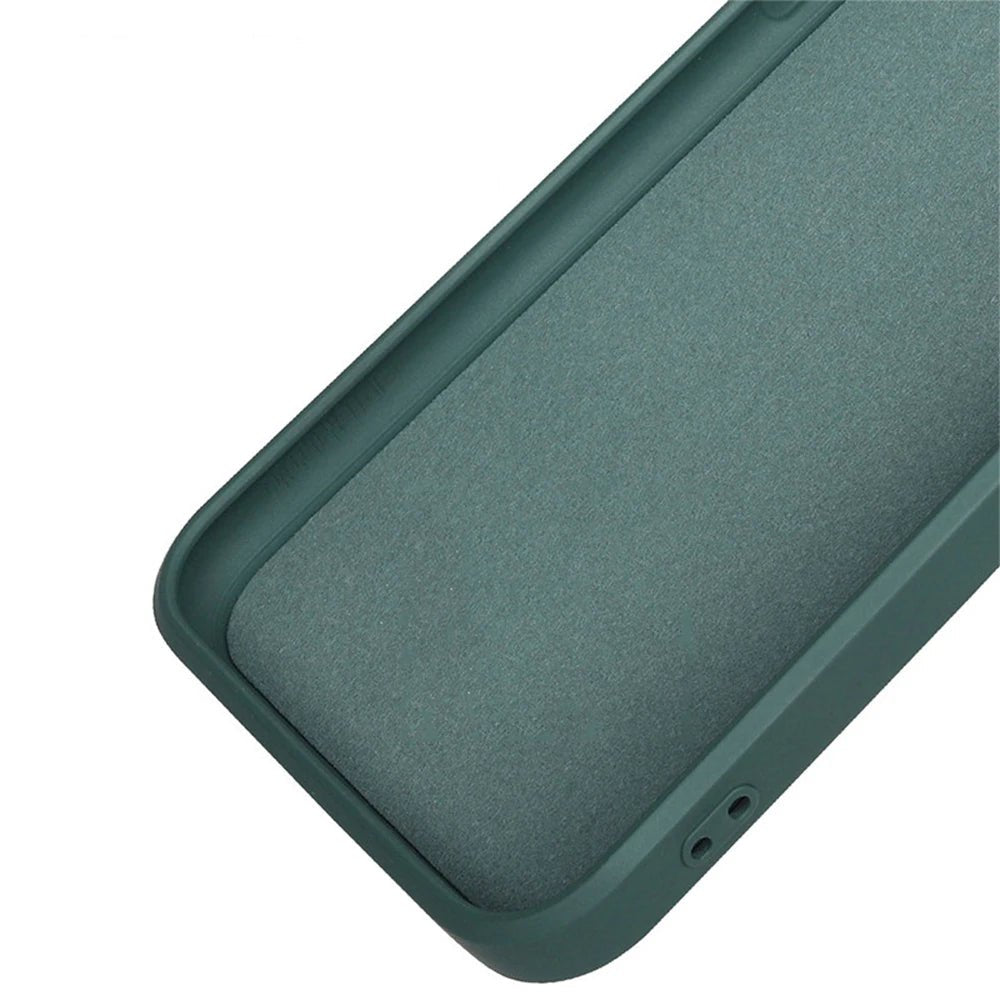 Square Liquid Silicone Phone Case – Full Coverage Shockproof Camera Protective Cover - Onlytenbucks.com