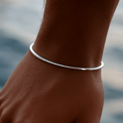 Stainless Steel Square Snake Bone Chain Bracelet - Onlytenbucks.com