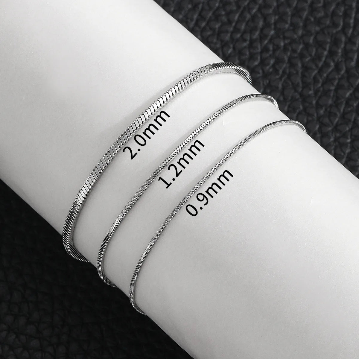 Stainless Steel Square Snake Bone Chain Bracelet - Onlytenbucks.com
