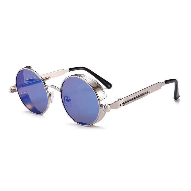 Steampunk Round Unisex Sunglasses – Vintage Gothic Style UV400 Party Goggles - Onlytenbucks.com