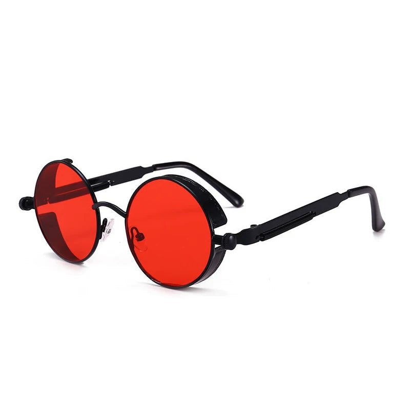 Steampunk Round Unisex Sunglasses – Vintage Gothic Style UV400 Party Goggles - Onlytenbucks.com