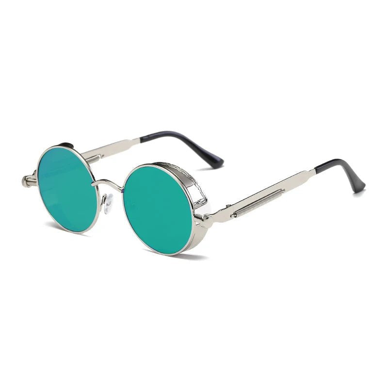 Steampunk Round Unisex Sunglasses – Vintage Gothic Style UV400 Party Goggles - Onlytenbucks.com