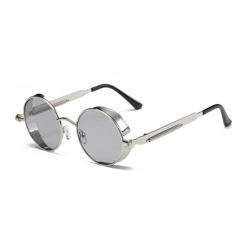 Steampunk Round Unisex Sunglasses – Vintage Gothic Style UV400 Party Goggles - Onlytenbucks.com