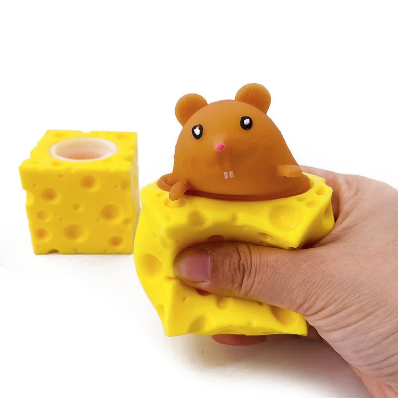 Stress - Relieving Pet Cheese Mouse – Fun Squeeze Toy - Onlytenbucks.com