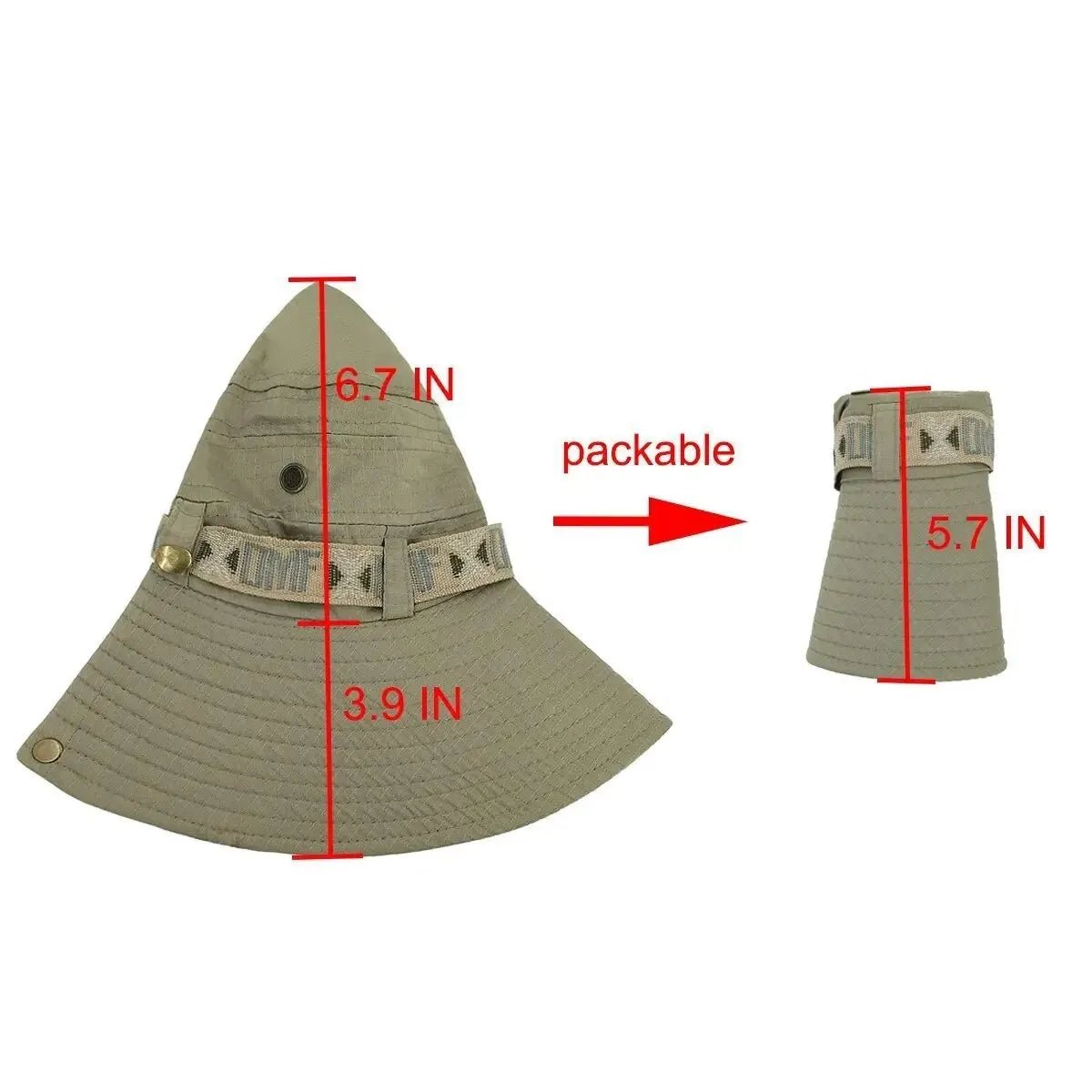Summer Men Bucket Hat Outdoor UV Protection Wide Brim Panama Safari Hunting Hiking Hat Mesh - Onlytenbucks.com