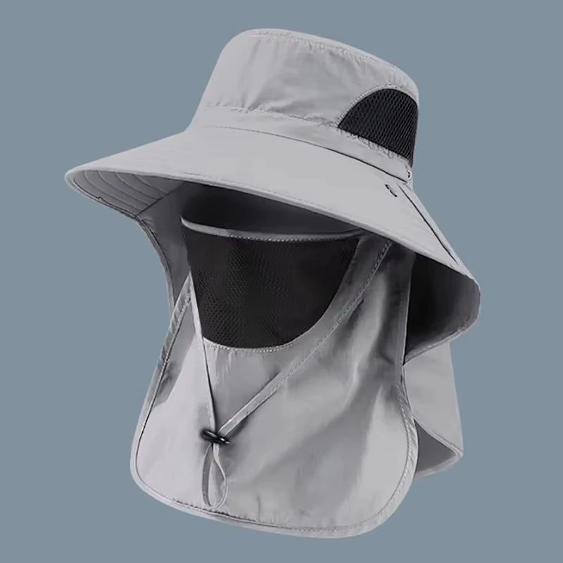 Summer Sun Protection Fishing Hat for Men – Wide Brim Waterproof Bucket Hat - Onlytenbucks.com