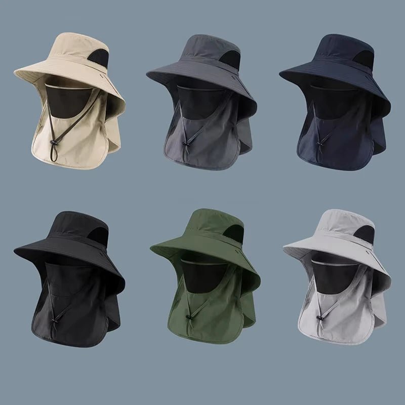Summer Sun Protection Fishing Hat for Men – Wide Brim Waterproof Bucket Hat - Onlytenbucks.com