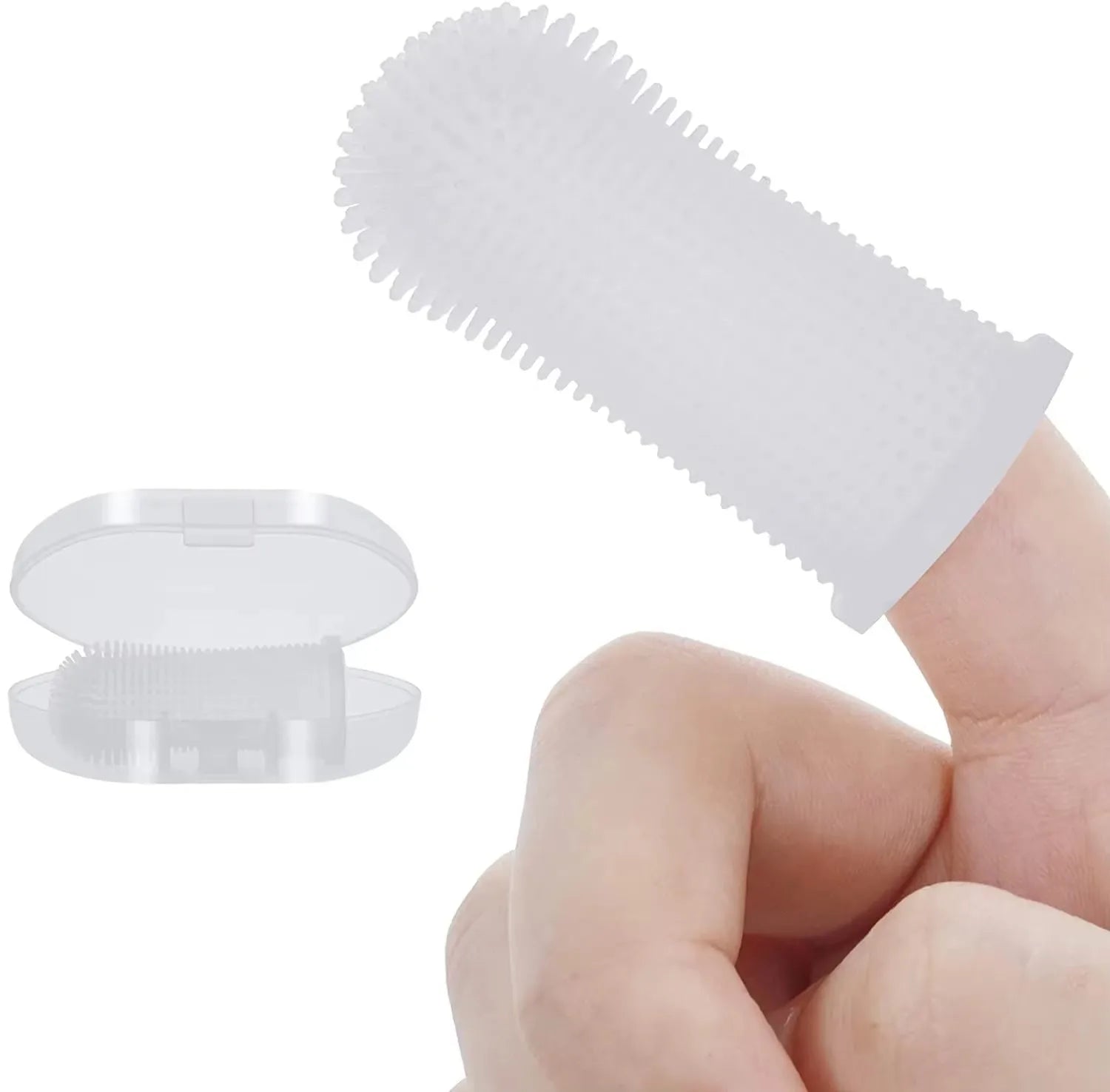 Super Soft Pet Finger Toothbrush – Silicone Dental Care Brush - Onlytenbucks.com