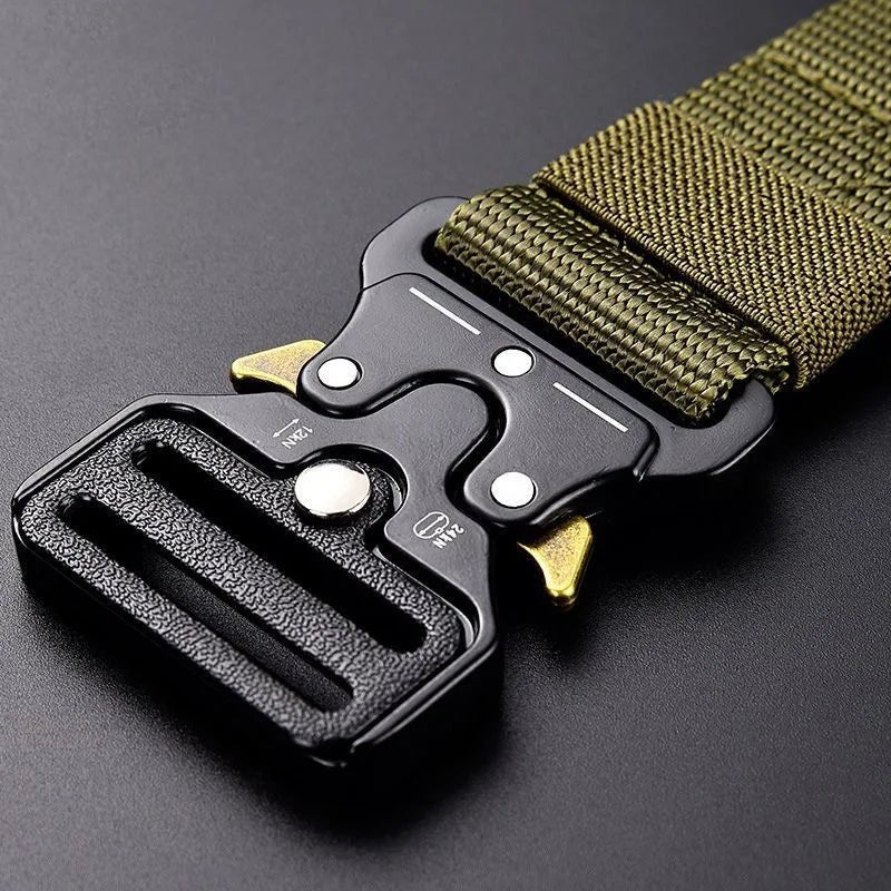Tactical Quick - Release Military Nylon Belt – Adjustable Canvas Webbing - Onlytenbucks.com