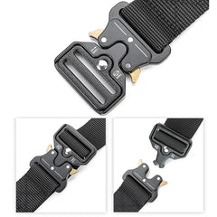 Tactical Quick - Release Military Nylon Belt – Adjustable Canvas Webbing - Onlytenbucks.com