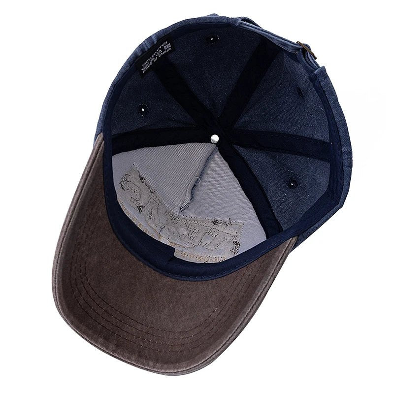 Texas Letter Embroidery Vintage Cotton Baseball Cap - Onlytenbucks.com