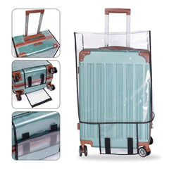Transparent Waterproof Luggage Cover – Reusable PVC Suitcase Protector - Onlytenbucks.com
