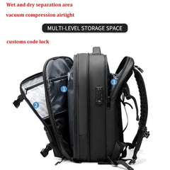 Travel Men’s 17 - inch Laptop Vacuum Compression Premium Backpack - Onlytenbucks.com