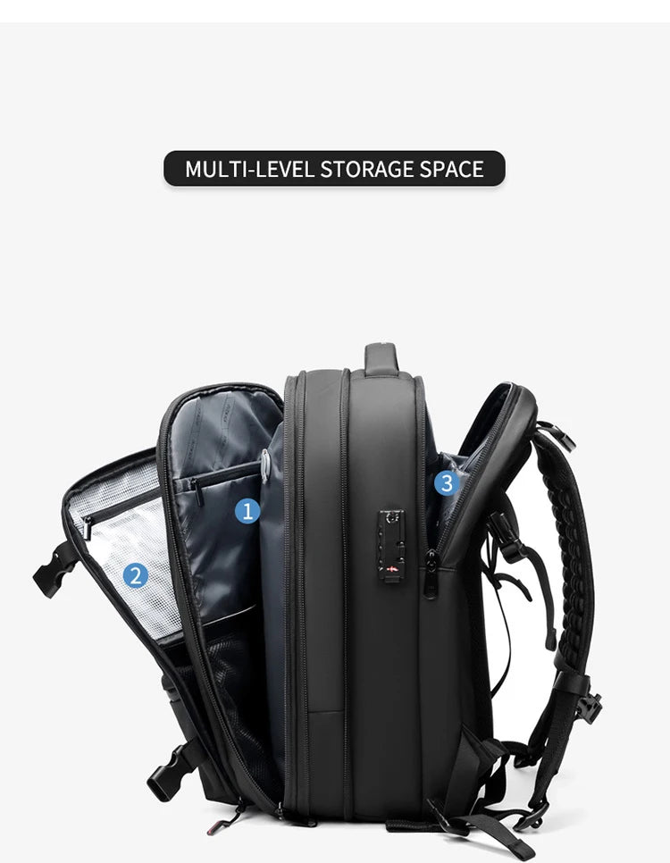 Travel Men’s 17 - inch Laptop Vacuum Compression Premium Backpack - Onlytenbucks.com