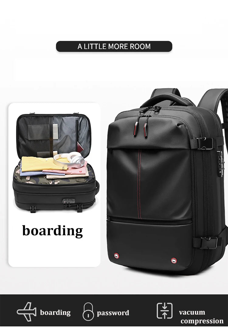 Travel Men’s 17 - inch Laptop Vacuum Compression Premium Backpack - Onlytenbucks.com