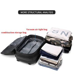 Travel Men’s 17 - inch Laptop Vacuum Compression Premium Backpack - Onlytenbucks.com