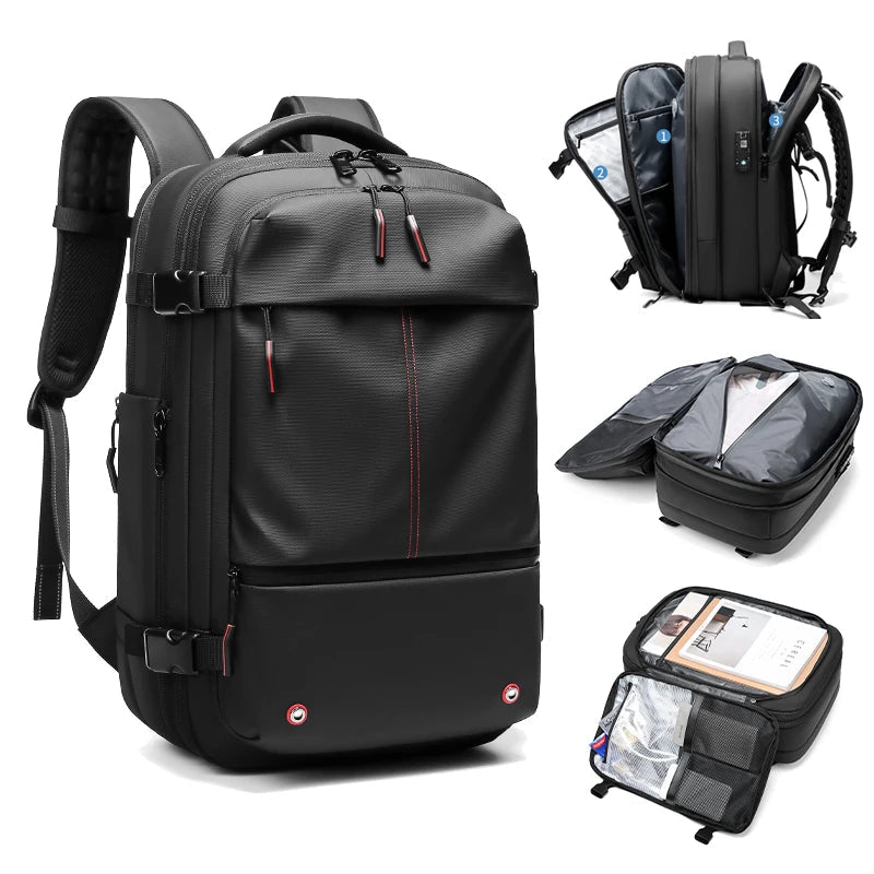 Travel Men’s 17 - inch Laptop Vacuum Compression Premium Backpack - Onlytenbucks.com