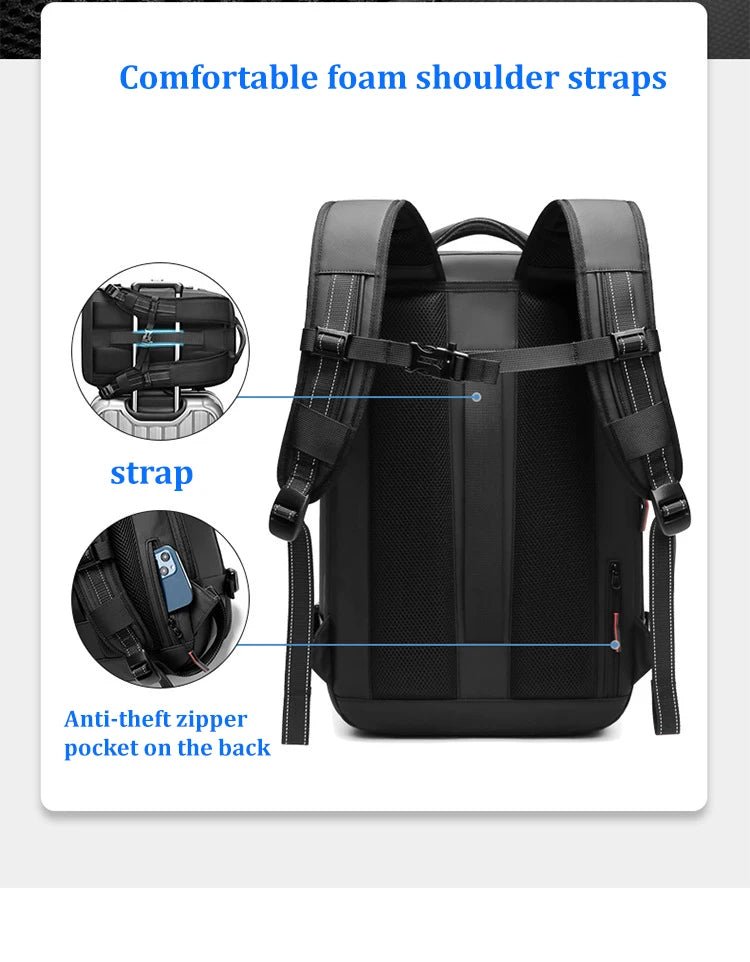 Travel Men’s 17 - inch Laptop Vacuum Compression Premium Backpack - Onlytenbucks.com