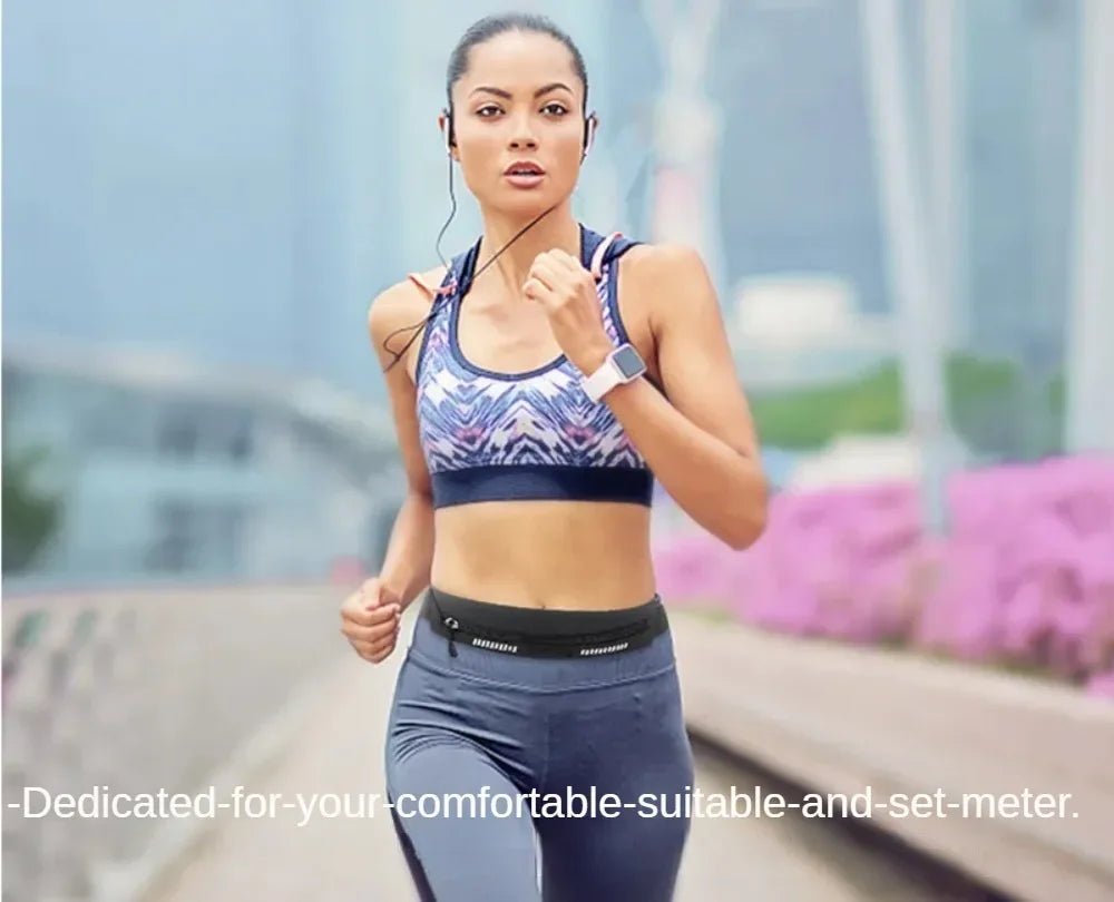 Lycra Ice Silk Running Waist Bag – Lightweight Sports Belt - Onlytenbucks.com