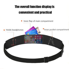 Lycra Ice Silk Running Waist Bag – Lightweight Sports Belt - Onlytenbucks.com