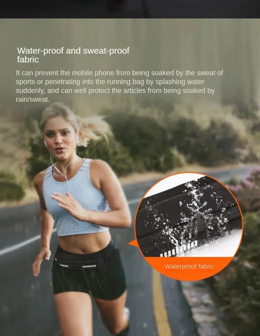 Lycra Ice Silk Running Waist Bag – Lightweight Sports Belt - Onlytenbucks.com