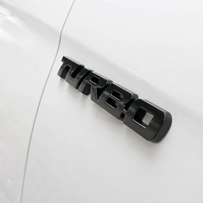 Turbocharged Metal Alloy 3D Car Sticker Badge - Onlytenbucks.com