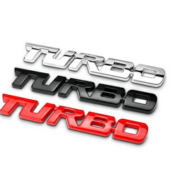 Turbocharged Metal Alloy 3D Car Sticker Badge - Onlytenbucks.com