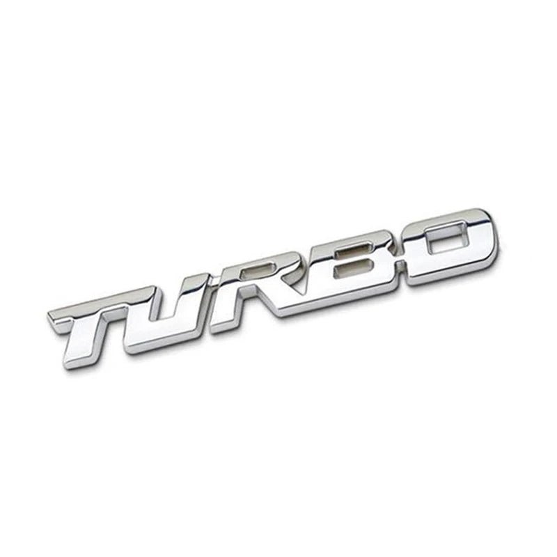 Turbocharged Metal Alloy 3D Car Sticker Badge - Onlytenbucks.com