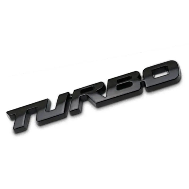 Turbocharged Metal Alloy 3D Car Sticker Badge - Onlytenbucks.com