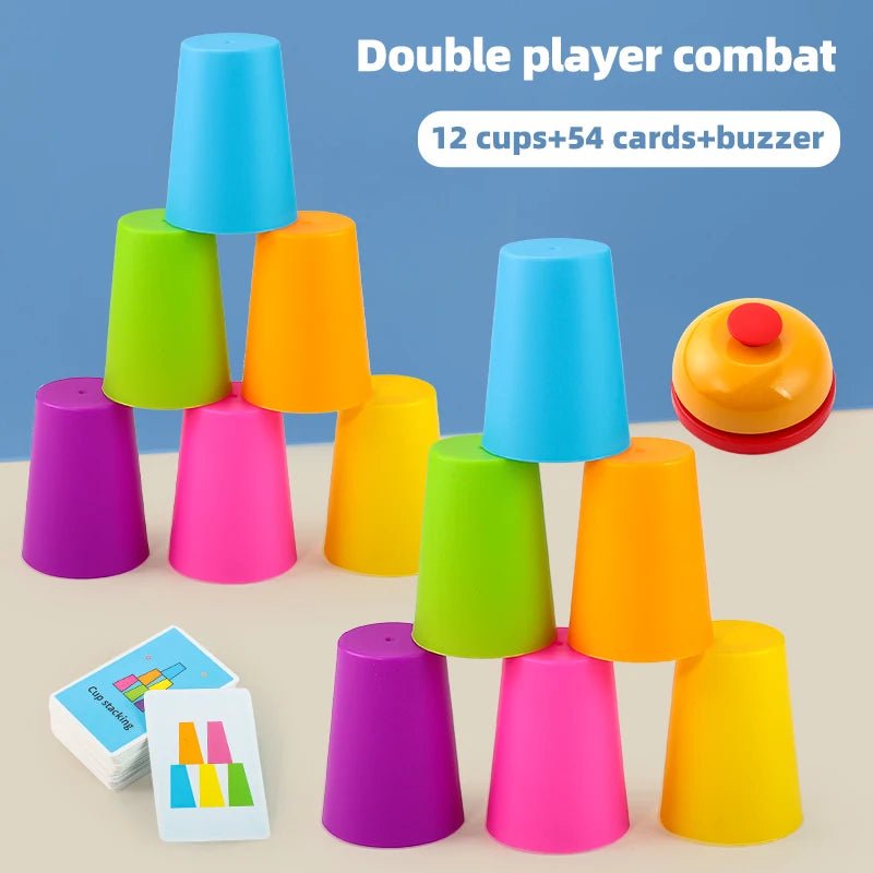 Two - Player Cup Stacking Game – Interactive Speed Challenge - Onlytenbucks.com