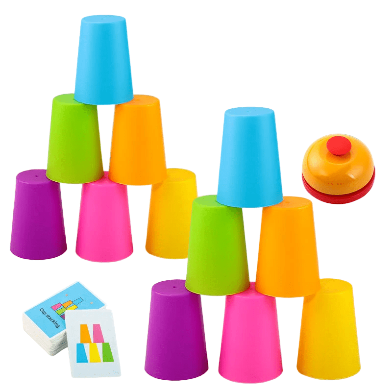 Two - Player Cup Stacking Game – Interactive Speed Challenge - Onlytenbucks.com