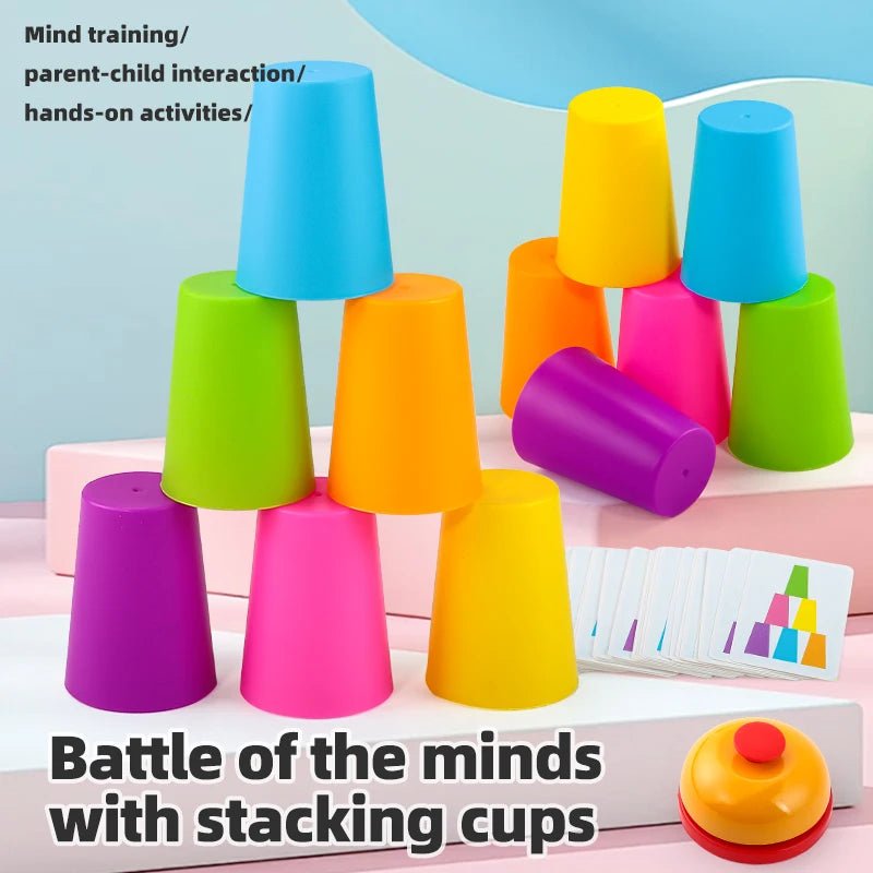 Two - Player Cup Stacking Game – Interactive Speed Challenge - Onlytenbucks.com