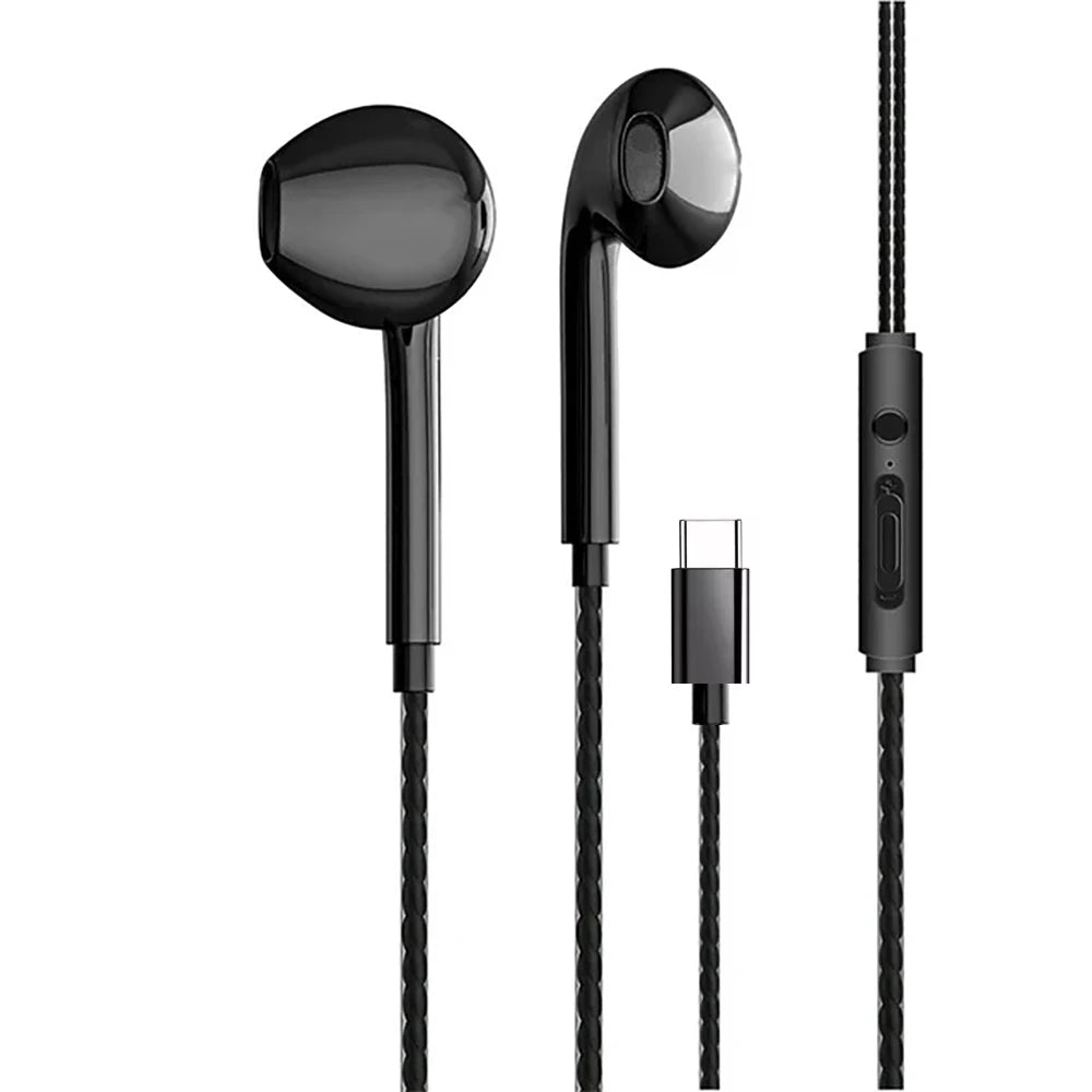 Type - C & 3.5mm Wired In - Ear Headphones - Onlytenbucks.com