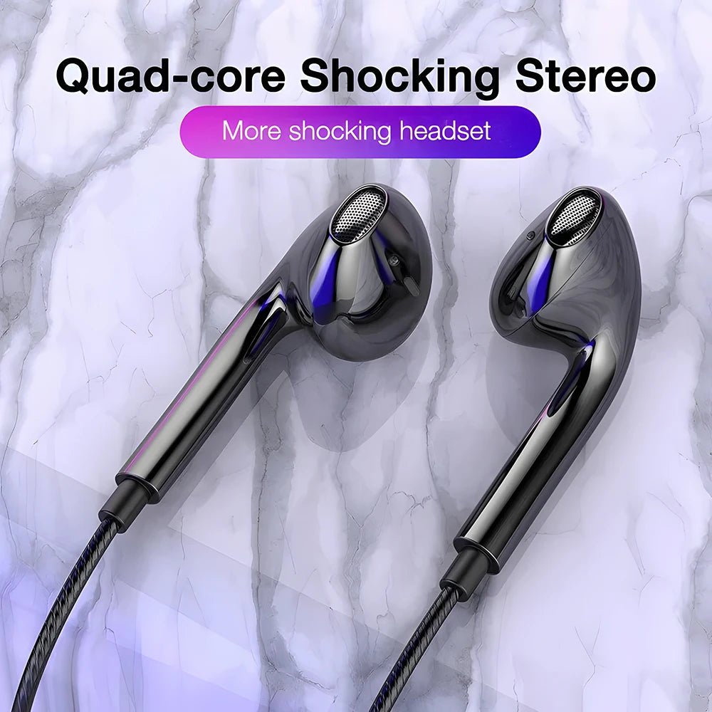 Type - C & 3.5mm Wired In - Ear Headphones - Onlytenbucks.com