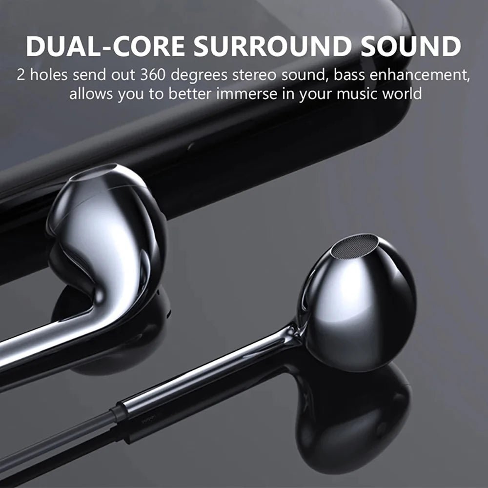 Type - C & 3.5mm Wired In - Ear Headphones - Onlytenbucks.com