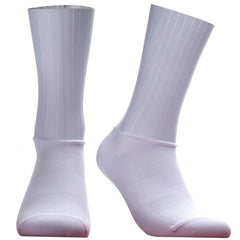 Unisex Anti - Slip Aero Cycling Socks – Silicone - Striped Knee - High Sports Socks - Onlytenbucks.com