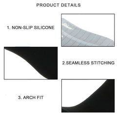 Unisex Anti - Slip Aero Cycling Socks – Silicone - Striped Knee - High Sports Socks - Onlytenbucks.com