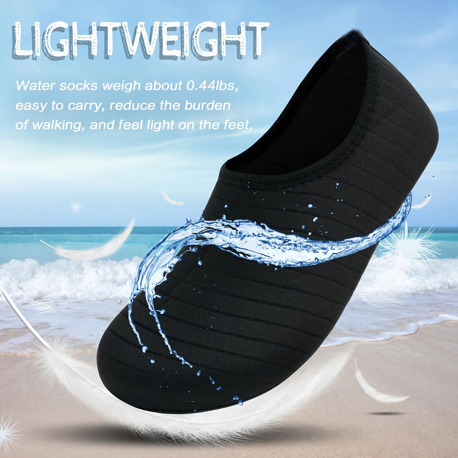 Unisex Quick - Dry Water Shoes – Anti - Slip Barefoot Swim Beach Socks - Onlytenbucks.com