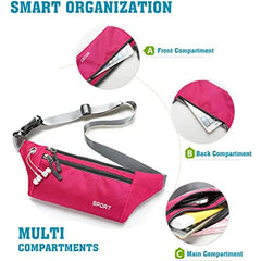 Unisex Sport Waist Bag – Lightweight Running Belt & Travel Fanny Pack - Onlytenbucks.com