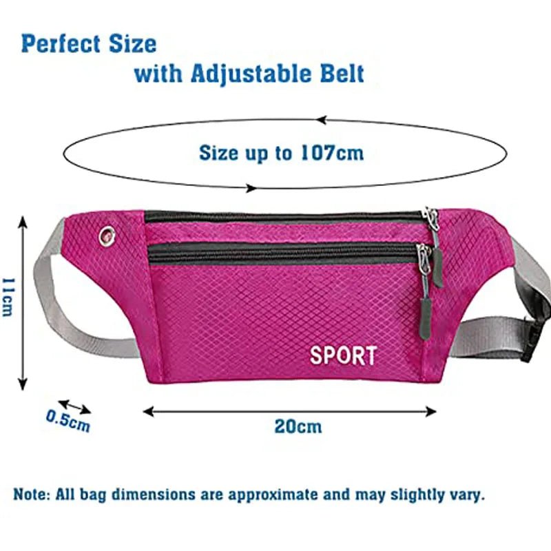 Unisex Sport Waist Bag – Lightweight Running Belt & Travel Fanny Pack - Onlytenbucks.com