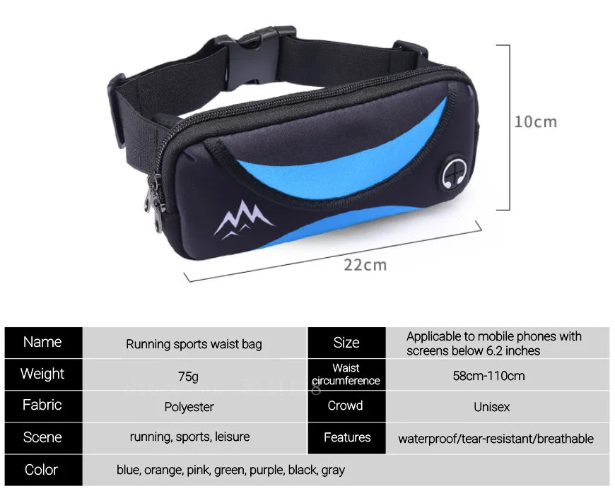 Unisex Waterproof Running Waist Bag - Onlytenbucks.com