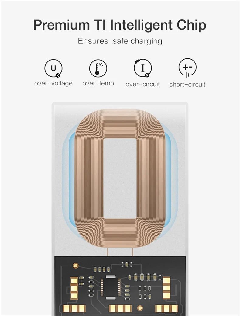 Universal Wireless Charging Receiver with Type-C Connector – Fast & Easy Charging - Onlytenbucks.com