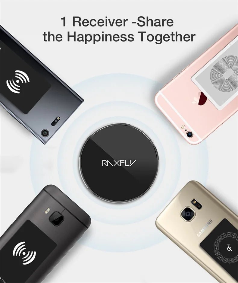Universal Wireless Charging Receiver with Type-C Connector – Fast & Easy Charging - Onlytenbucks.com
