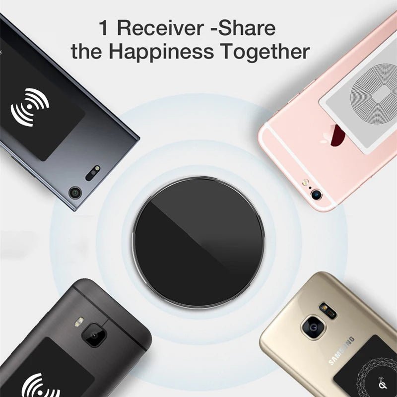 Universal Wireless Charging Receiver with Type-C Connector – Fast & Easy Charging - Onlytenbucks.com