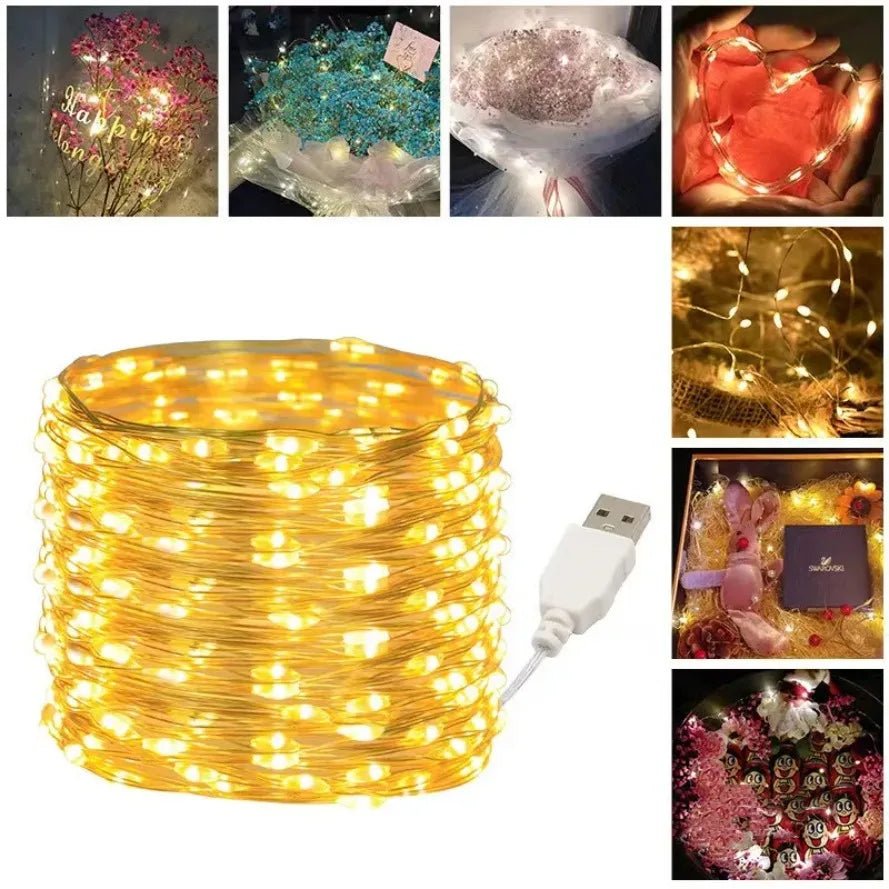 USB LED String Lights – Waterproof Copper - Onlytenbucks.com