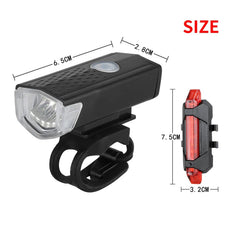 USB Rechargeable Bicycle LED Light Set – Front and Rear Lights for Riding Safety - Onlytenbucks.com