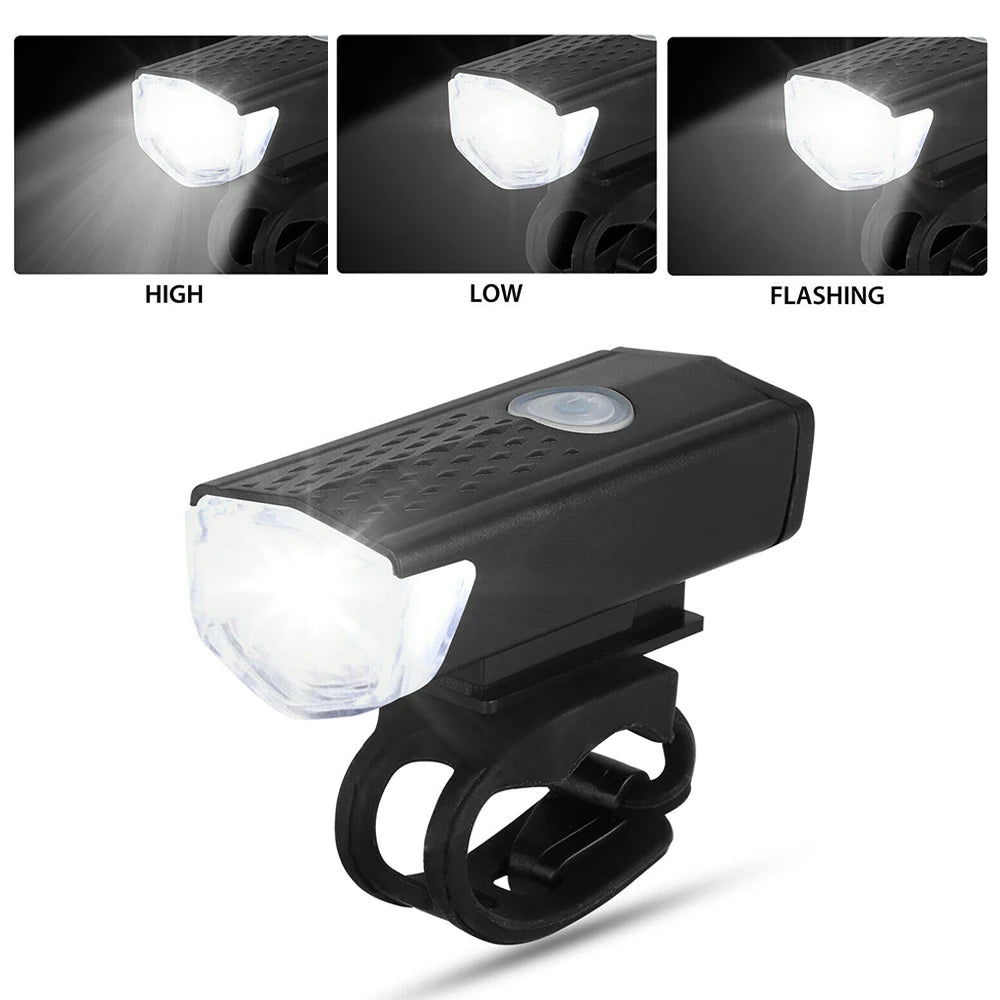 USB Rechargeable Bicycle LED Light Set – Front and Rear Lights for Riding Safety - Onlytenbucks.com