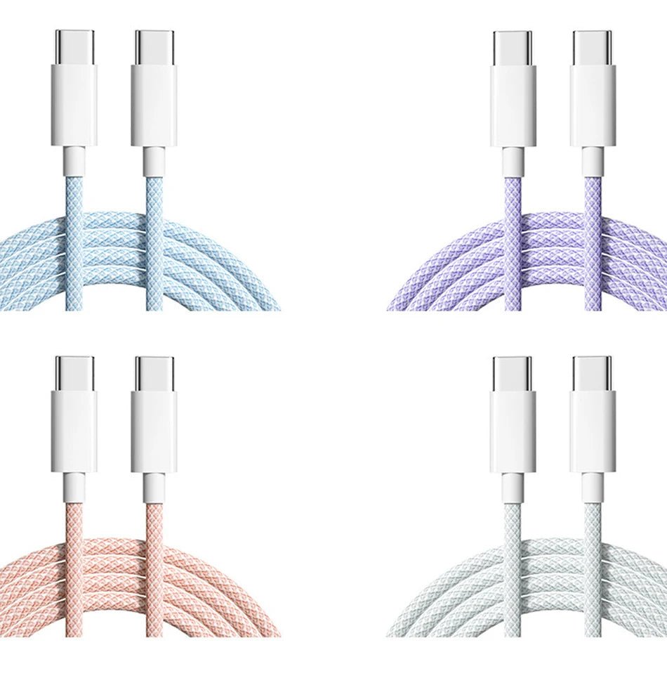 USB Type - C to Type - C Cable – 60W 6A Fast Charging and Data Transfer Cord - Onlytenbucks.com